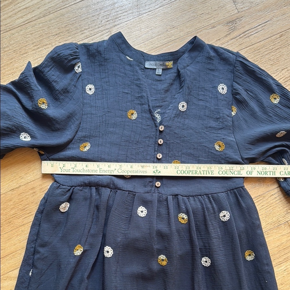 Figueroa & Flower Dress, navy, women’s size L - Picture 7 of 14